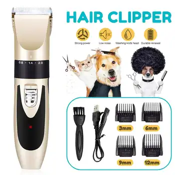 Pet Dog Cat Rechargeable Hair Trimmer Grooming Clippers Low-noise Groomer Cutter Electric Scissor Pets Haircut Machine
Pet Dog Cat Rechargeable Hair Trimmer Grooming Clippers Low-noise Groomer Cutter Electric Scissor Pets Haircut Machine