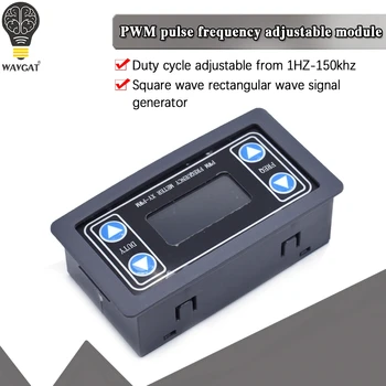 1HZ~150KHZ Signal Generator Digital Display PWM Pulse Frequency Duty Ratio Adjustable Square Wave Rectangular Signal Generator
1HZ~150KHZ Signal Generator Digital Display PWM Pulse Frequency Duty Ratio Adjustable Square Wave Rectangular Signal Generator