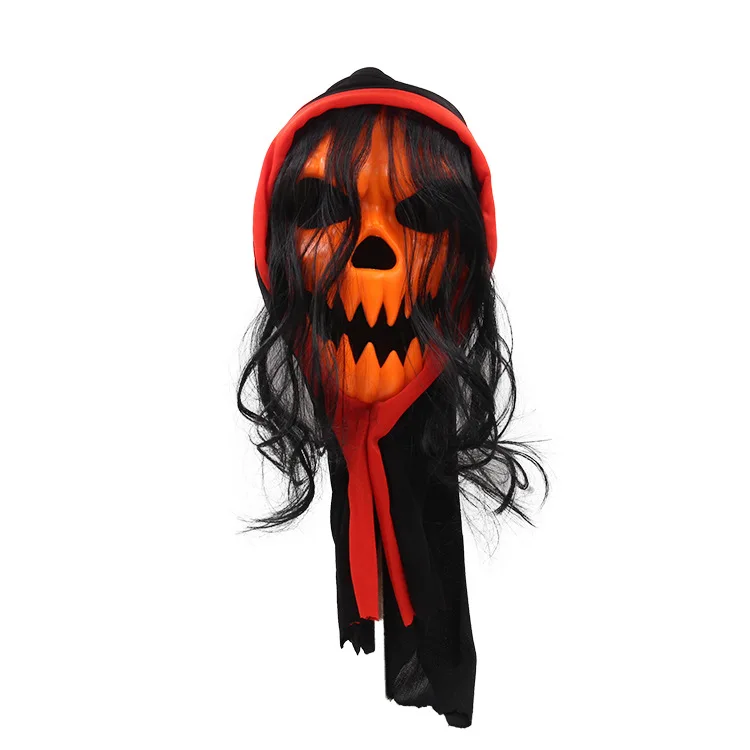 New Arrival Scary Skull Pumpkin Mask Horror Grim Reaper Mask with Wig for Adult Halloween Party Screaming Mask
New Arrival Scary Skull Pumpkin Mask Horror Grim Reaper Mask with Wig for Adult Halloween Party Screaming Mask