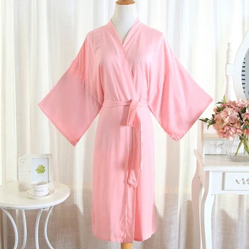 Sexy Women Sleepwear Casual Kimono Bathrobe Gown Nightgown Home Clothes Nightwear Nightdress Cotton Bride Bridemaid Wedding Robe
Sexy Women Sleepwear Casual Kimono Bathrobe Gown Nightgown Home Clothes Nightwear Nightdress Cotton Bride Bridemaid Wedding Robe