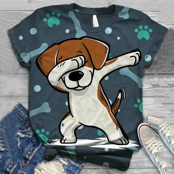 Women's T-shirts Kawaii Cartoon Dog Short Sleeve Harajuku T-shirt Women Casual Swag Hip Pop 90s Graphic Tops Female T-shirt Tops
Women's T-shirts Kawaii Cartoon Dog Short Sleeve Harajuku T-shirt Women Casual Swag Hip Pop 90s Graphic Tops Female T-shirt Tops