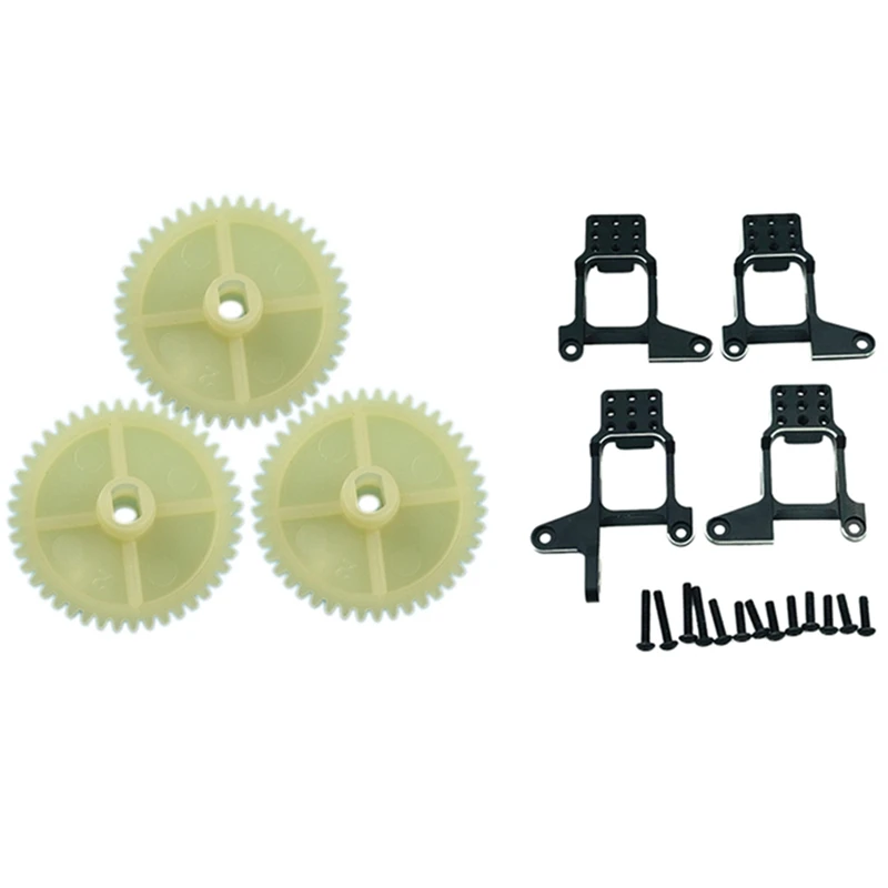 4Pcs Shock Absorber Suspension Bracket with 3Pcs Metal Reduction Gear Deceleration Gear Replacement Accessory
4Pcs Shock Absorber Suspension Bracket with 3Pcs Metal Reduction Gear Deceleration Gear Replacement Accessory