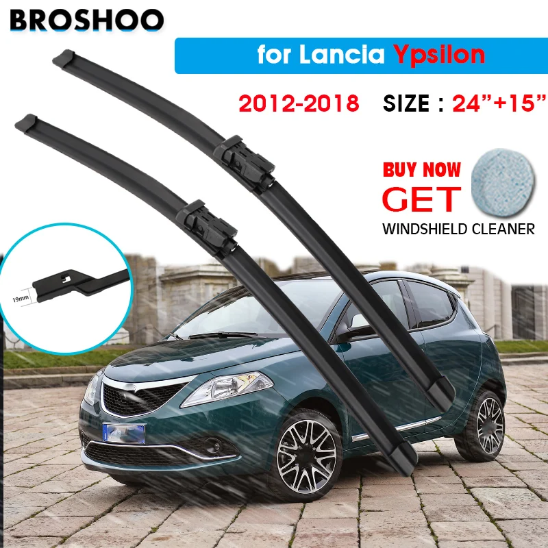 Car Wiper Blade For Lancia Ypsilon 24"+15" 2012-2018 Auto Windscreen Windshield Wiper Blade Window Fit Push Button Arm
Car Wiper Blade For Lancia Ypsilon 24"+15" 2012-2018 Auto Windscreen Windshield Wiper Blade Window Fit Push Button Arm