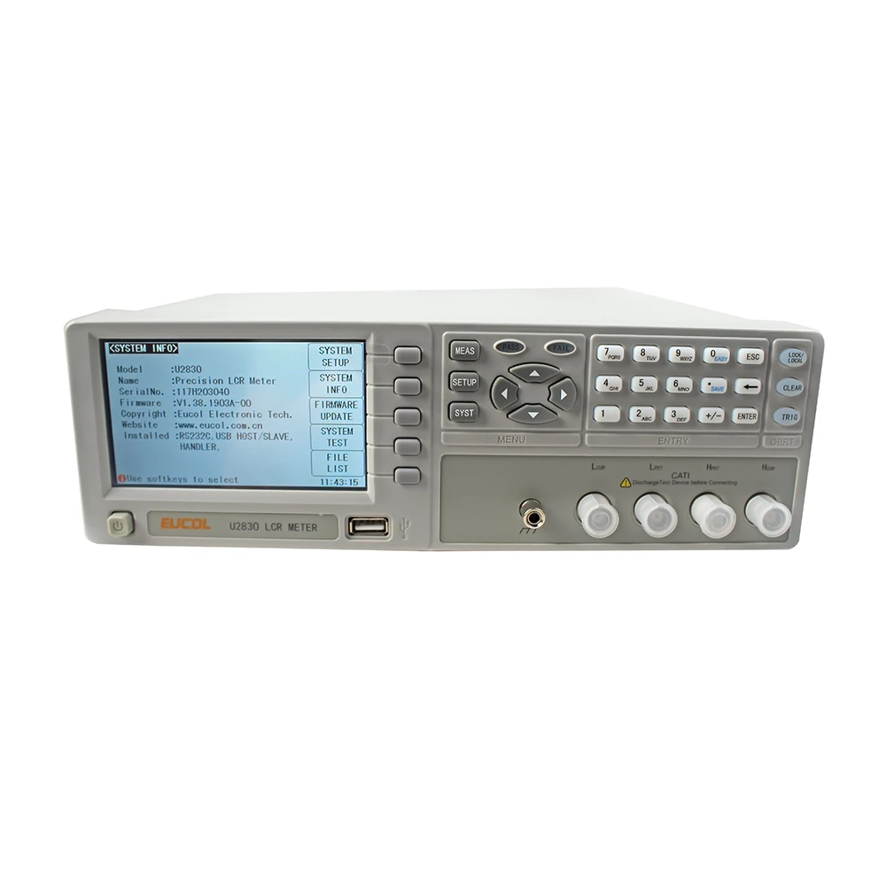 U2830 Electric Bridge Resistance Impedance Capacitance Inductance Measure 50- 10kHz Accuracy 0.05% Desktop Digital LCR Meter
U2830 Electric Bridge Resistance Impedance Capacitance Inductance Measure 50- 10kHz Accuracy 0.05% Desktop Digital LCR Meter