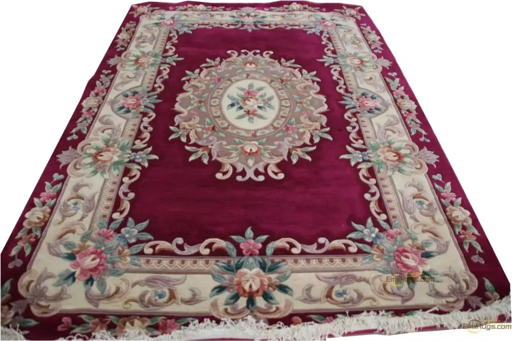 Китайский ковер aubusson шерстяной французский около 6 дюймов X 9 толстый плюшевый