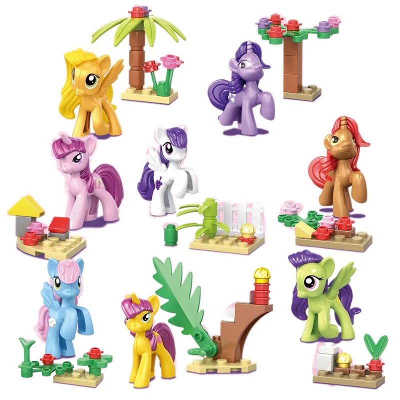 8Sets My Little Horse Princess Girl Unicorn Model Action Figure Blocks Construction Building Bricks Toys For Children Christmas
8Sets My Little Horse Princess Girl Unicorn Model Action Figure Blocks Construction Building Bricks Toys For Children Christmas