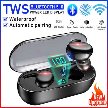 Cewaal Wireless Headset Bluetooth 5.0 Earpieces Earbuds Earphone With Charging box Earphones LED Display For iPhone XiaoMi
Cewaal Wireless Headset Bluetooth 5.0 Earpieces Earbuds Earphone With Charging box Earphones LED Display For iPhone XiaoMi