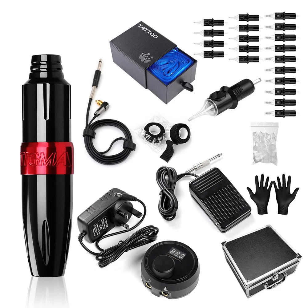 Complete Tattoo Kit LCD Power Supply Pedal Cartridge Needles Pen Permanent Makeup Machine Tattoo Set for Starter Tattoo Artists
Complete Tattoo Kit LCD Power Supply Pedal Cartridge Needles Pen Permanent Makeup Machine Tattoo Set for Starter Tattoo Artists