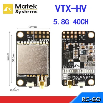 Matek 5.8G 40CH 25/200/500mW switchable Video Transmitter VTX-HV with 5V/1A BEC Output
Matek 5.8G 40CH 25/200/500mW switchable Video Transmitter VTX-HV with 5V/1A BEC Output