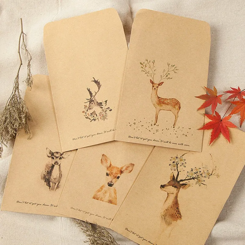 10pcs/set DIY Deer Envelope Cute Retro Kraft Paper Envelopes Gift Card Office Stationery Supplier Style Available
10pcs/set DIY Deer Envelope Cute Retro Kraft Paper Envelopes Gift Card Office Stationery Supplier Style Available