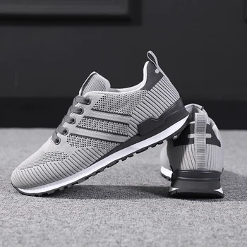 Lightweight Men's Sneakers Outdoor Men Shoes Gray Man Jogging Footwear Comfortable Male Flats Shoes Lace Up Zapatillas 41 42 43 
Lightweight Men's Sneakers Outdoor Men Shoes Gray Man Jogging Footwear Comfortable Male Flats Shoes Lace Up Zapatillas 41 42 43