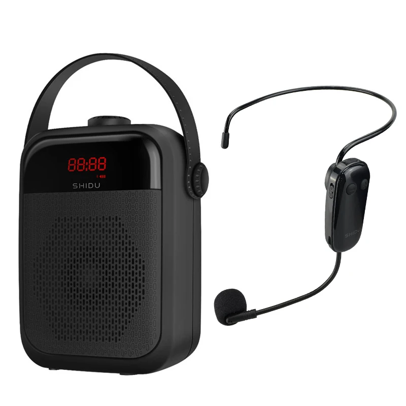 SHIDU 25W Portable Voice Amplifier Wireless Microphone Audio Bluetooth Speaker Megaphone Loudspeaker Recording TWS FM Radio H6
SHIDU 25W Portable Voice Amplifier Wireless Microphone Audio Bluetooth Speaker Megaphone Loudspeaker Recording TWS FM Radio H6
