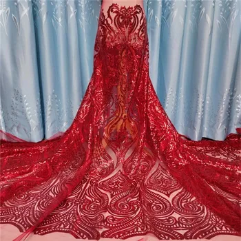 2020 red High Quality gold African Mesh Lace Fabric sequins Embroidered Tulle Lace Fabric mesh material For Wedding dress purple
2020 red High Quality gold African Mesh Lace Fabric sequins Embroidered Tulle Lace Fabric mesh material For Wedding dress purple