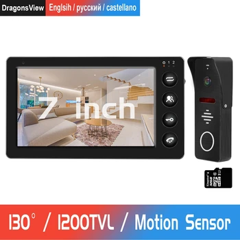 Video Intercom Doorbell 1200TVL IR Camera 7 inch HD Monitor With 32G Memory Card Support Motion Detection Record Door Intercom
Video Intercom Doorbell 1200TVL IR Camera 7 inch HD Monitor With 32G Memory Card Support Motion Detection Record Door Intercom