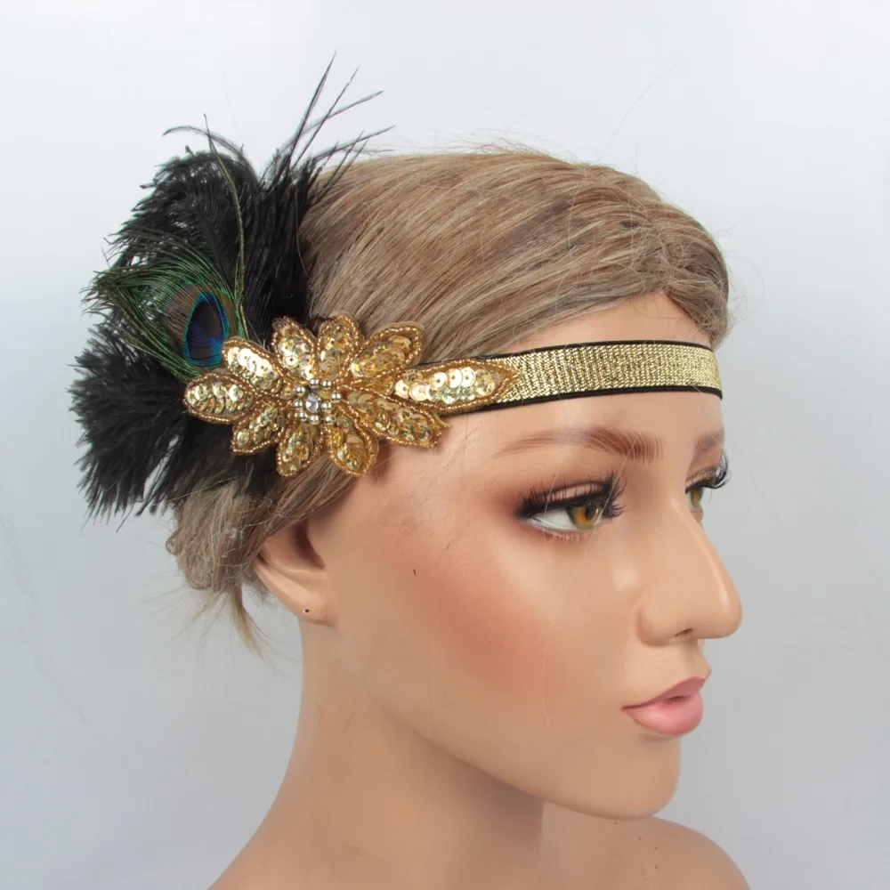 1920s-Hair-Accessories-Gold-Sequins-For-Costume (1)