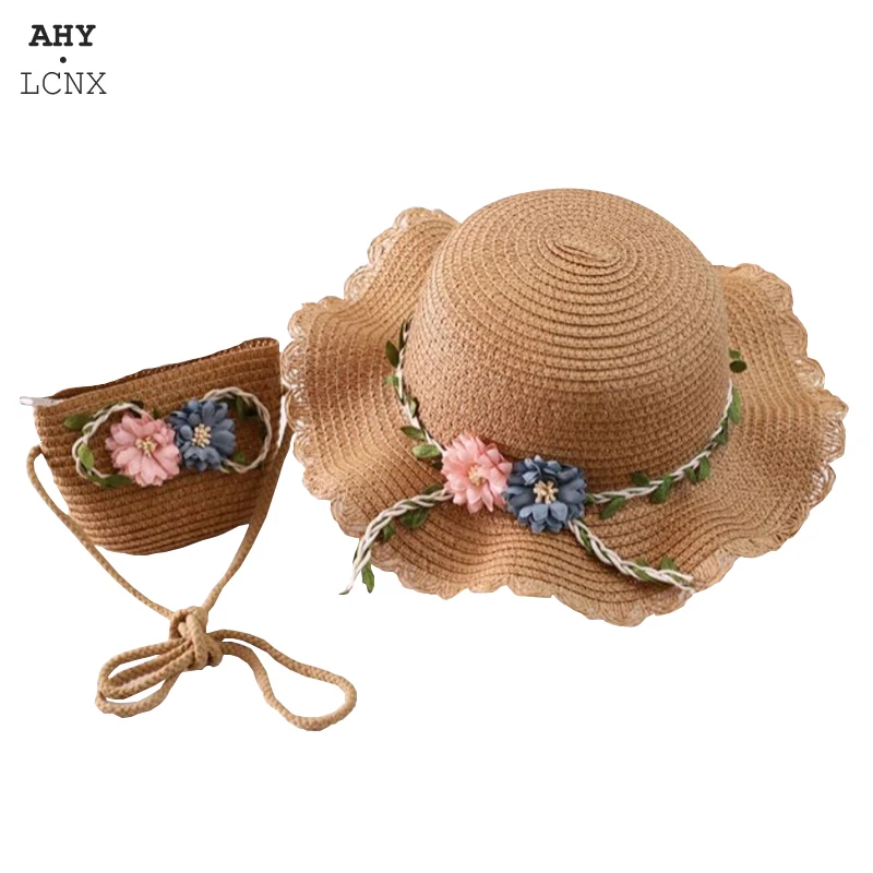 Новая летняя повседневная модная детская Солнцезащитная шляпа с цветочным