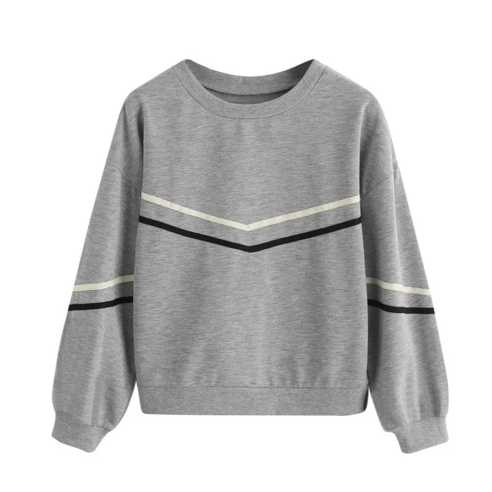 JAYCOSIN Trend Women Stripe Tape Sweatshirt Casual Simple Long Sleeve Solid Color Comfortable Soft Loose O-Neck Pullover Blouse
JAYCOSIN Trend Women Stripe Tape Sweatshirt Casual Simple Long Sleeve Solid Color Comfortable Soft Loose O-Neck Pullover Blouse