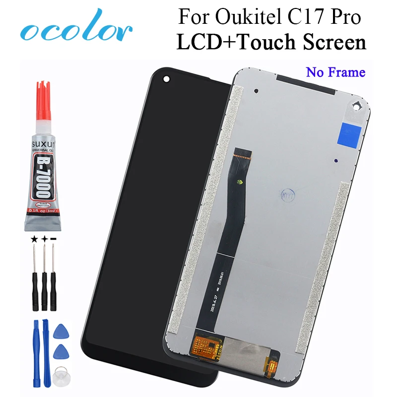Для Oukitel C17 Pro ЖК дисплей и кодирующий преобразователь сенсорного экрана в сборе
