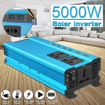 Inverter 12V 220V 5000W Peak Car Power Inverter Voltage Transformer Converter 12 220 Charger Solar Inversor 12V 220V LCD Screen
Inverter 12V 220V 5000W Peak Car Power Inverter Voltage Transformer Converter 12 220 Charger Solar Inversor 12V 220V LCD Screen