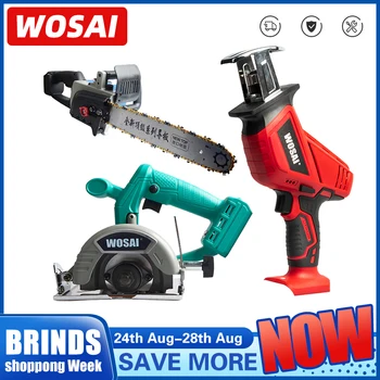WOSAI Brushless Circular Saw , Cordless Reciprocating Saw, Cordless Chain Saw Power Tools
WOSAI Brushless Circular Saw , Cordless Reciprocating Saw, Cordless Chain Saw Power Tools