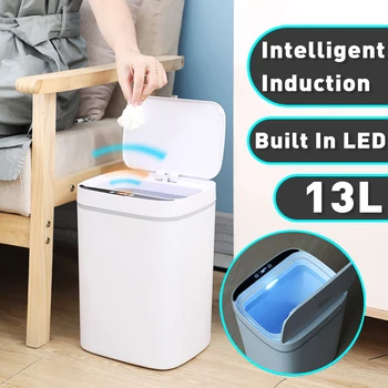 11/13L LED Trash Can Intelligent Automatic Touchless Smart Infrared Motion Sensor Rubbish Waste Bin Kitchen Car Garbage Bins
11/13L LED Trash Can Intelligent Automatic Touchless Smart Infrared Motion Sensor Rubbish Waste Bin Kitchen Car Garbage Bins