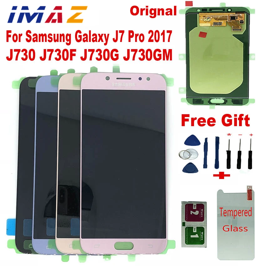 

IMAZ 100% Orignal 5.5" Super AMOLED For Samsung Galaxy J7 Pro 2017 J730 J730F J730G LCD Display Touch Screen Digitizer Assembly