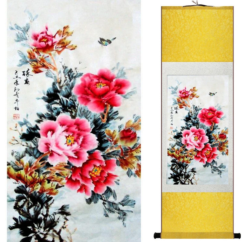 

Traditional silk art painting birds and Water lily Chinese Art Painting Home Office Decoration Chinese painting2019071928