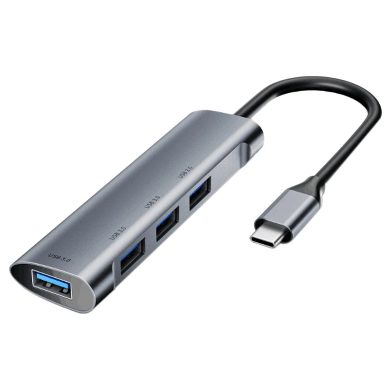 4 in 1 HUB Type-C to 4-Port USB 3.0 Typec Hub Docking Station Adapter for PC Laptop
4 in 1 HUB Type-C to 4-Port USB 3.0 Typec Hub Docking Station Adapter for PC Laptop
