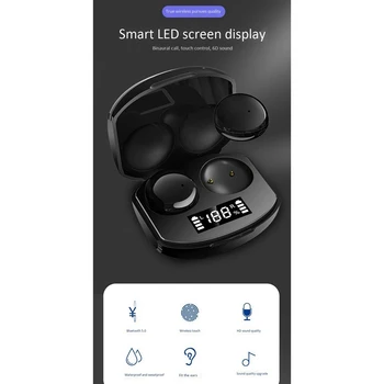 CP9 TWS BT5.0 Wireless Headphones Mini Smart Sports Headphones with Mic Battery Display
CP9 TWS BT5.0 Wireless Headphones Mini Smart Sports Headphones with Mic Battery Display