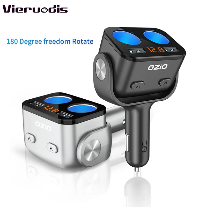 QC3.0 USB Charger Cigarette Lighter Voltmeter Fast Car Charger Power Adapter Dual USB Socket Port 12-24V Car Battery Terminals
QC3.0 USB Charger Cigarette Lighter Voltmeter Fast Car Charger Power Adapter Dual USB Socket Port 12-24V Car Battery Terminals