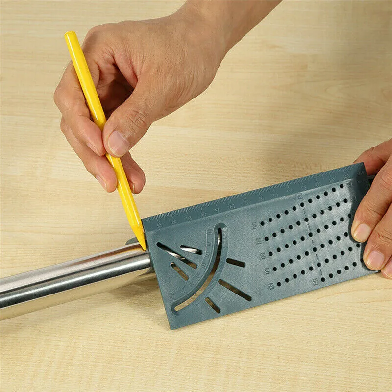 Multifunctional 3D Angle Ruler 45 Degree And 90 Degree Accurate Woodworking Square Angle Ruler Marking Gauge Carpenter Tool
Multifunctional 3D Angle Ruler 45 Degree And 90 Degree Accurate Woodworking Square Angle Ruler Marking Gauge Carpenter Tool
