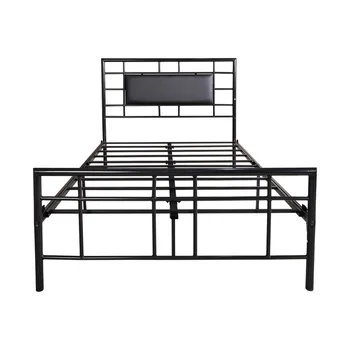 BOFENG Metal Platform Bed Frame / Sturdy Strong Steel Noise Free / None Slip Mattress Foundation Full Size Bed Black 
BOFENG Metal Platform Bed Frame / Sturdy Strong Steel Noise Free / None Slip Mattress Foundation Full Size Bed Black