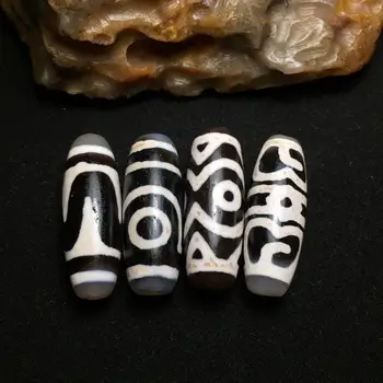 Fine natural Tibetan lotusian hat with two eyes and three eyes agate dzi obvious weathering pattern 38*13mm four pieces for sale
Fine natural Tibetan lotusian hat with two eyes and three eyes agate dzi obvious weathering pattern 38*13mm four pieces for sale