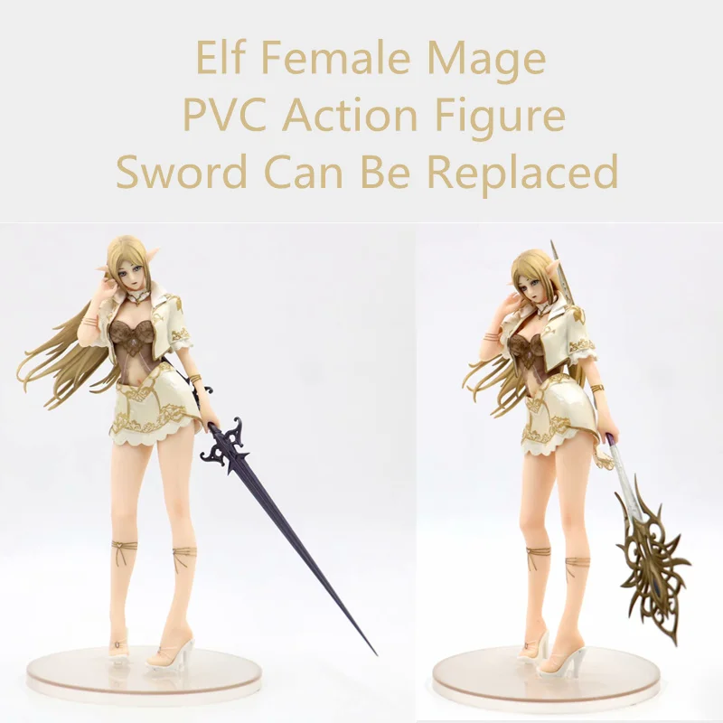 Sword Can Be Replaced Anime Figure 24CM Lineage Elf Female mage 1/7 scale painted PVC Action Figure Toys Model Collectibles
Sword Can Be Replaced Anime Figure 24CM Lineage Elf Female mage 1/7 scale painted PVC Action Figure Toys Model Collectibles