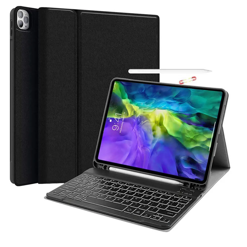 For iPad Pro 11 Inch 2020 USA Bluetooth Keyboard Stand Tablet Case Cover Cloth Pattern Wireless Keyboard with Pen Slot
For iPad Pro 11 Inch 2020 USA Bluetooth Keyboard Stand Tablet Case Cover Cloth Pattern Wireless Keyboard with Pen Slot