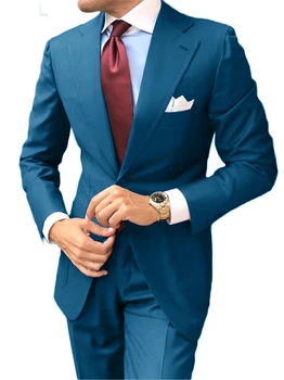 Men's Suit 2 Piece Slim Fit Groomsmen Wedding Tuxedo Blazers for Prom Evening Party One Button Formal Business Suit Set
Men's Suit 2 Piece Slim Fit Groomsmen Wedding Tuxedo Blazers for Prom Evening Party One Button Formal Business Suit Set