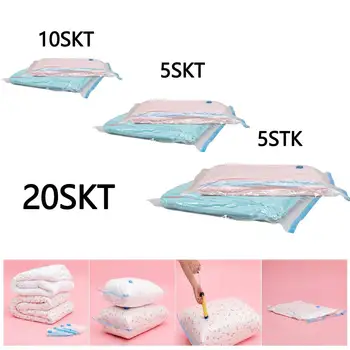 20 Pcs/set Air Vacuum Compressed Storage Bag Home Organizer Transparent Border Foldable Seal Travel Saving Space Package Bags
20 Pcs/set Air Vacuum Compressed Storage Bag Home Organizer Transparent Border Foldable Seal Travel Saving Space Package Bags