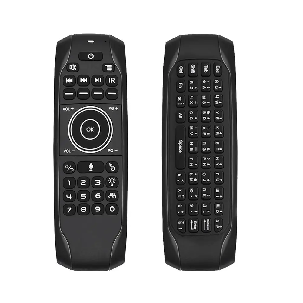 L8STAR G7V Pro Russian Mini keyboard Gyro Backlit Voice Search Air Mouse IR Learning 2.4G Wireless Remote control for TV Box
L8STAR G7V Pro Russian Mini keyboard Gyro Backlit Voice Search Air Mouse IR Learning 2.4G Wireless Remote control for TV Box