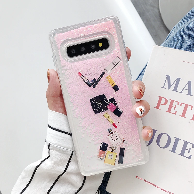 Cosmetic Quicksand Cover Case For Samsung Galaxy S8 S9 S10 plus Note 8 9 Lipstick Perfume Bottle Dynamic liquid Capa Phone case
Cosmetic Quicksand Cover Case For Samsung Galaxy S8 S9 S10 plus Note 8 9 Lipstick Perfume Bottle Dynamic liquid Capa Phone case