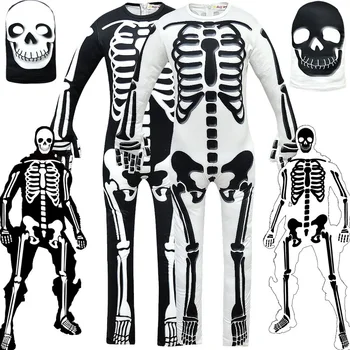 Boys Skull long sleeve jumpsuit skull trooper Cosplay costume kids Halloween Carnival Party Ghost face clothing Cosplay for Boys 
Boys Skull long sleeve jumpsuit skull trooper Cosplay costume kids Halloween Carnival Party Ghost face clothing Cosplay for Boys