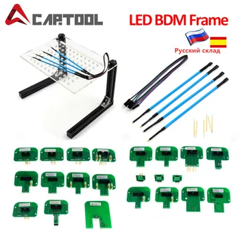 ECU Programmer LED BDM Frame With 4Pcs Probe Pens For KTAG KESS V2 22pcs Adapter BDM Probe Adapter bdm100
ECU Programmer LED BDM Frame With 4Pcs Probe Pens For KTAG KESS V2 22pcs Adapter BDM Probe Adapter bdm100