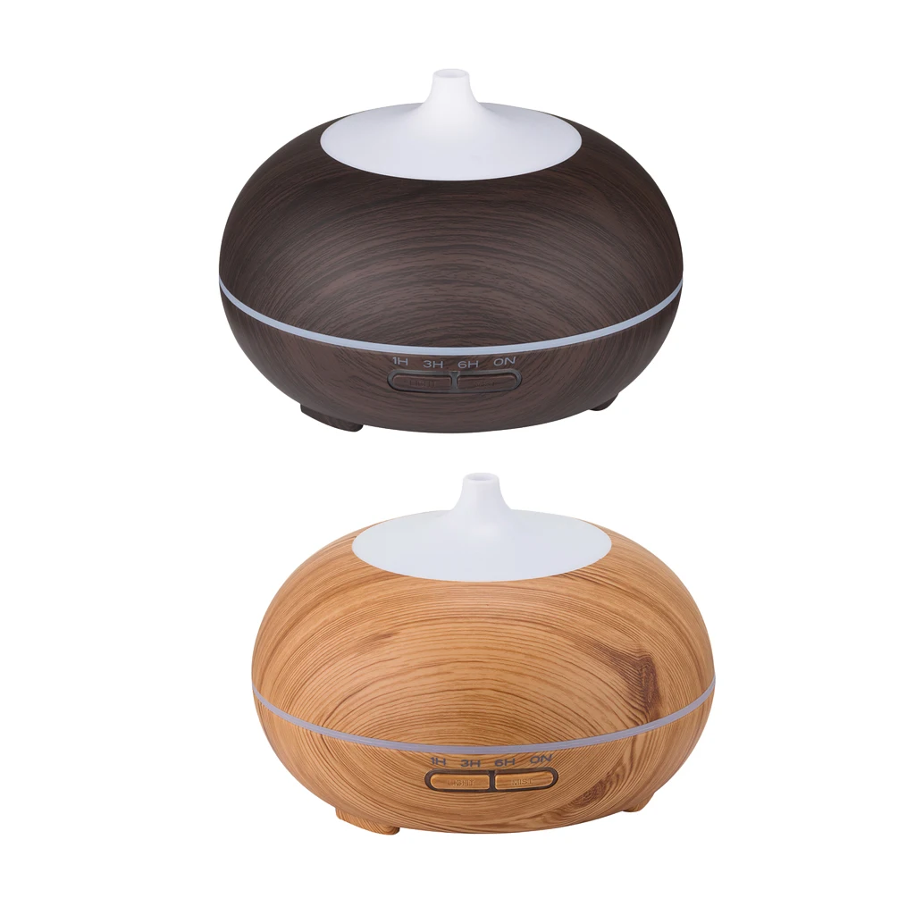 500ml Wood Grain Aromatherapy Aroma Diffuser 7 Color Lights Air Purifier -A 500ml Wood Grain Aromatherapy Aroma Diffuser 7 Color Lights Air Purifier -A