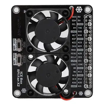 Mini Double Cooling Fan with GPIO Extension Board for Raspberry Pie 4B/3B+/3B/3A+
Mini Double Cooling Fan with GPIO Extension Board for Raspberry Pie 4B/3B+/3B/3A+