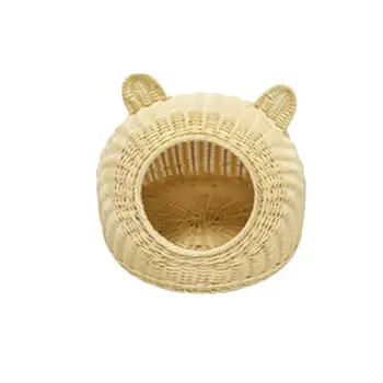 1pc Pet Rattan House Cute Summer Simple Pet Cat Small Dog House Nap Bed Nest Sleeping Cave
1pc Pet Rattan House Cute Summer Simple Pet Cat Small Dog House Nap Bed Nest Sleeping Cave