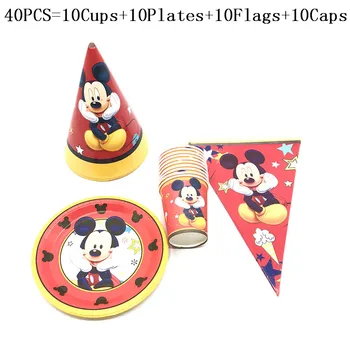 40Pcs/80Pcs New Sale Disney Red Mickey Theme Birthday Party Supplies Paper Cup Plate Hat/Cap Banner For Kid Party Decor Supplies 
40Pcs/80Pcs New Sale Disney Red Mickey Theme Birthday Party Supplies Paper Cup Plate Hat/Cap Banner For Kid Party Decor Supplies