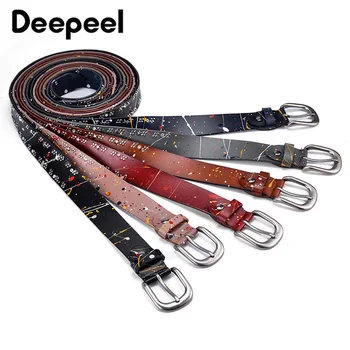 Deepeel 3.3*110cm Second Layer Leather Painted Rivet Decorative Pin Buckle Belt for Women Punk Wind Jeans Individual WaistBand
Deepeel 3.3*110cm Second Layer Leather Painted Rivet Decorative Pin Buckle Belt for Women Punk Wind Jeans Individual WaistBand