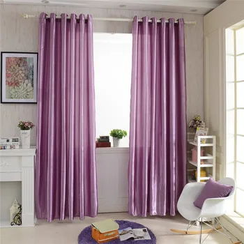 Bedroom Blackout Solid Color Imitation Silk Satin Curtains European Morden Living Room Purple Luxury Elegant Fabrics Curtains 
Bedroom Blackout Solid Color Imitation Silk Satin Curtains European Morden Living Room Purple Luxury Elegant Fabrics Curtains