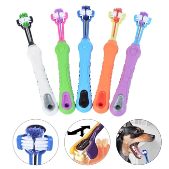 Hot Selling Three Sided Pet Toothbrush Dog Brush Addition Bad Breath Tartar Teeth Care Dog Cat Cleaning Mouth 
Hot Selling Three Sided Pet Toothbrush Dog Brush Addition Bad Breath Tartar Teeth Care Dog Cat Cleaning Mouth