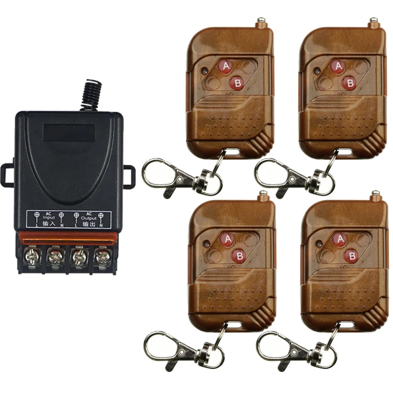 

DC12V 24V 48V 30A Relay 1CH Wireless RF Remote Control Switch Learning Code Transmitter + Receiver ; 315Mhz/433Mhz High Quality