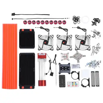 DIY PC Water Cooling Kit with 120mm Tank + Computer Water-cooled Set with Custom Liquid Cool Fan Cooling Quiet Laptop(Set YG-37)
DIY PC Water Cooling Kit with 120mm Tank + Computer Water-cooled Set with Custom Liquid Cool Fan Cooling Quiet Laptop(Set YG-37)